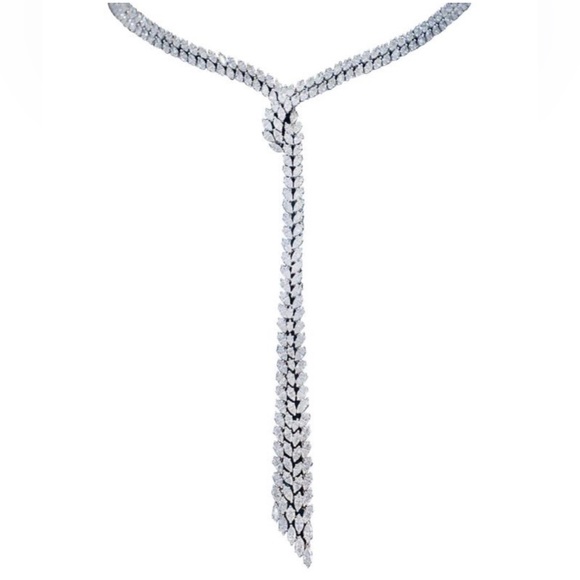 NextNecklace Marquise Cut Multi Row Necklace - Picture 4 of 6